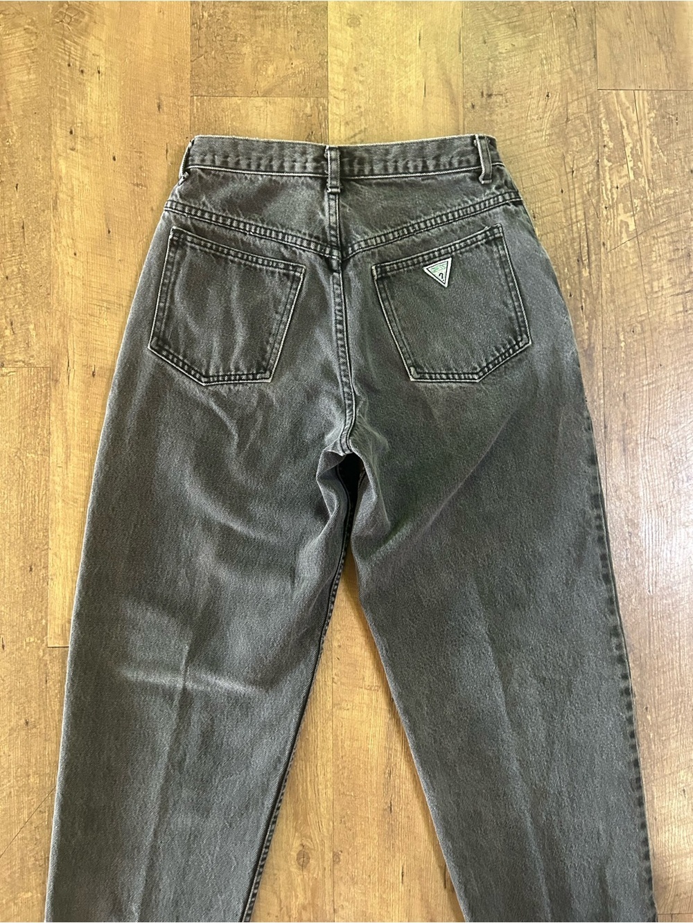 Vintage Guess Georges Marciano USA Black Acid Wash Mom Jeans Size 4 27.5 Waist - Picture 15 of 16